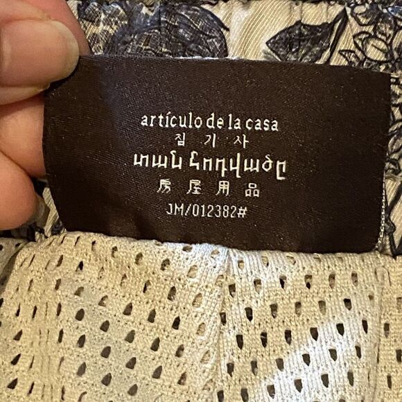 MAISON ARTICLE Men Navy & Beige Floral Print Shorts Size XL-Flawed - Picture 6 of 9